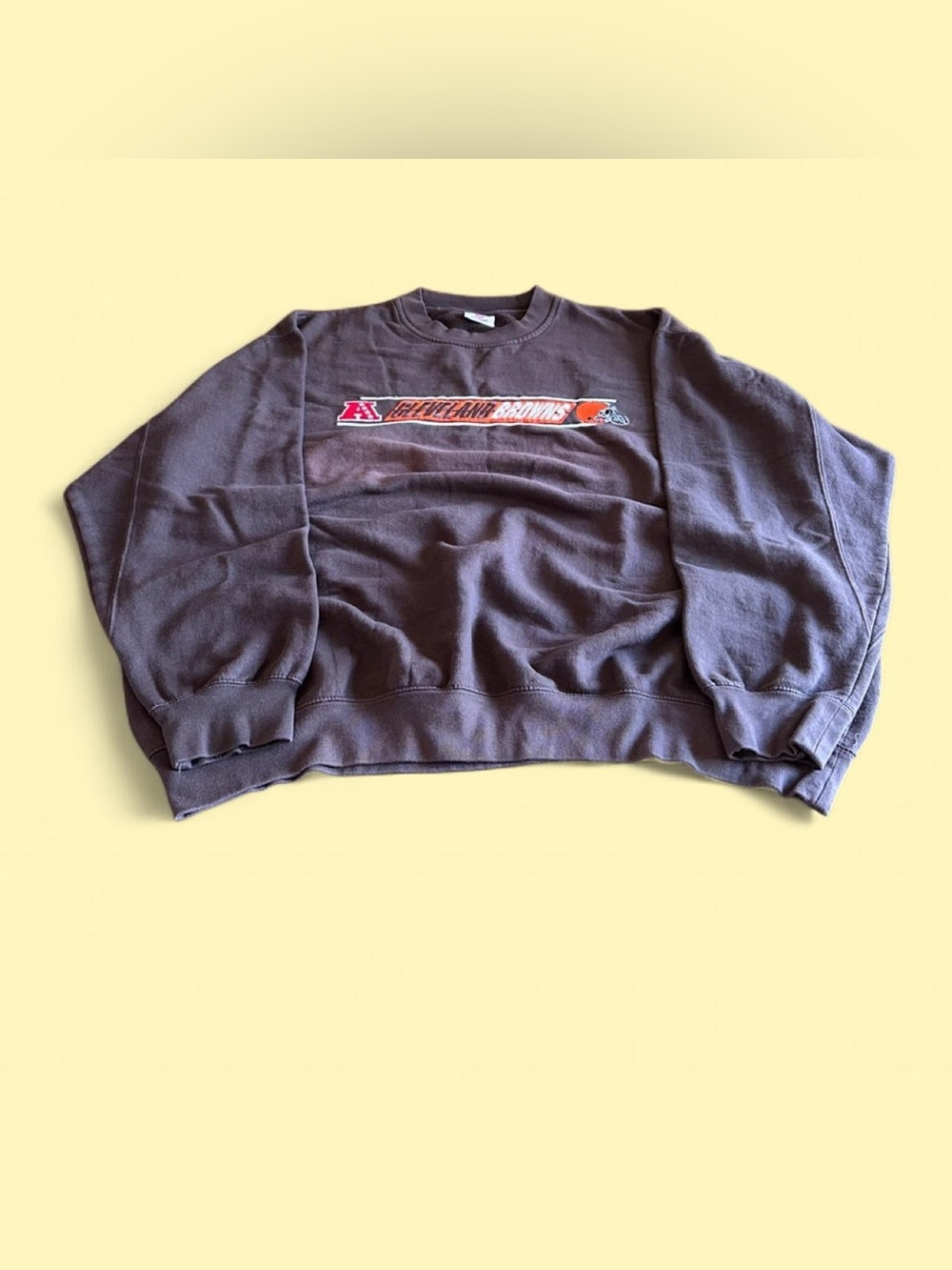 Vintage Y2K Cleveland Browns Brown Sweatshirt NFL Men’s XL